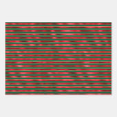 レッドグラム金ゴールドグラムストライプズ ラッピングペーパーシート (正面2)