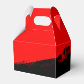 レッドグランジブラックバー（ユダヤ教の）バル・ミツバーパーソナライズされた フェイバーボックス (裏面サイド)