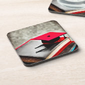 レッドグラードキャップ&ブックス コースター (左側)