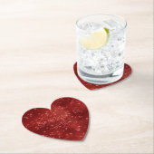 レッドグリジーシックなグラムスパークル ペーパーコースター (インサイチュ)