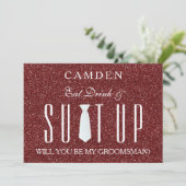 レッドグリッターのスーツ君は私のグロムスマンになる 招待状 (スタンド正面)