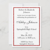 レッドグリッタークラス2025フォトオープンハウス 招待状 (裏面)