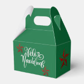 レッドグリッタークリスマススター フェイバーボックス (正面サイド)