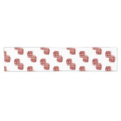 レッドグリッターサイコロカジノテーマ ショートテーブルランナー (横)