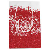 レッドグリッタージョイ中抱き枕 ミディアムペーパーバッグ (正面)