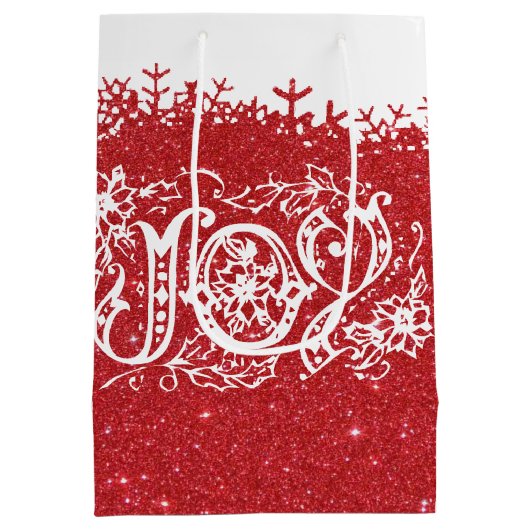 レッドグリッタージョイ中抱き枕 ミディアムペーパーバッグ (裏面)