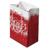 レッドグリッタージョイ中抱き枕 ミディアムペーパーバッグ (裏面アングル)