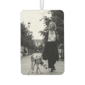 レッドグリッタースエレガントクリプトフォトクリスマス カーエアーフレッシュナー (裏面)