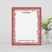 レッドグリッタースパークルグラムパーソナライズされた (スタンド正面)