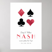 レッドグリッターデスティニー結婚ラスベガス記念日 ポスター (正面)