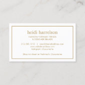 レッドグリッターヒールブティックPoshmark Seller 名刺 (裏面)