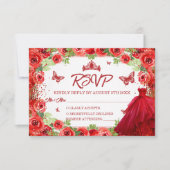 レッドグリッターフローラキンセアニェラ 出欠カード (正面)