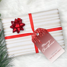 レッドグリッターモダンタイポグラフィミニマエレガントリスト