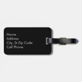 レッドグリッターリップ💋メイクアップアーティスト ラゲッジタグ (裏面横)