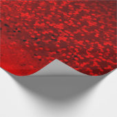 レッドグリッター ラッピングペーパー (角)