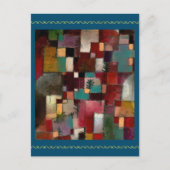 レッドグリーンとバイオレット – イエローのリズム、Klee (1920) ポストカード (正面)