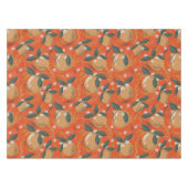 レッドグリーンエレガント金ゴールドウィンターフルーツホリデー テーブルクロス (正面(横))