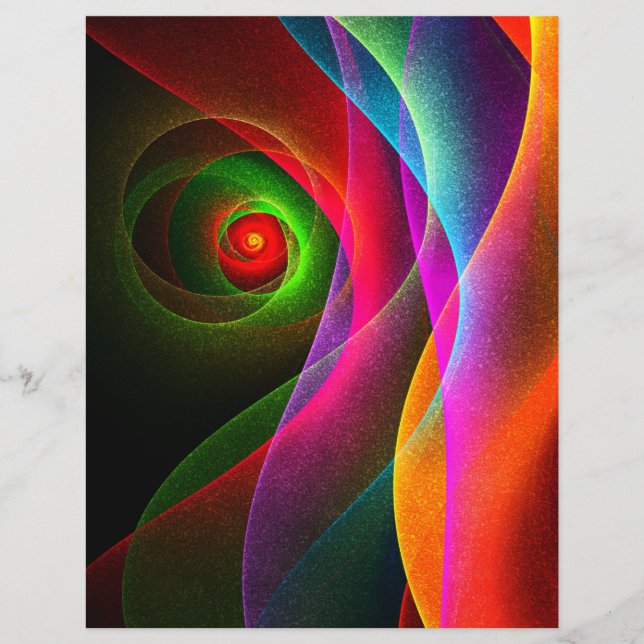 レッドグリーンオレンジモダン抽象芸術アートパターン#22 (正面)