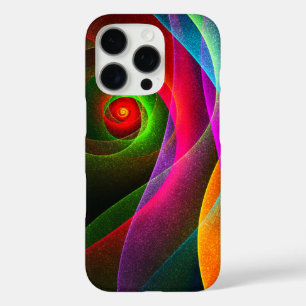 レッドグリーンオレンジモダン抽象芸術アートパターン#22 iPhone 16 PROケース