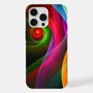 レッドグリーンオレンジモダン抽象芸術アートパターン#22 iPhone 15 PRO MAXケース