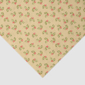 レッドグリーンキッチーヴィンテージホリーベリークリスマス 薄葉紙 (詳細)