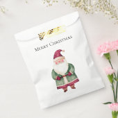 レッドグリーンクリスマスサンタクロース フェイバーバッグ (封をした状態)