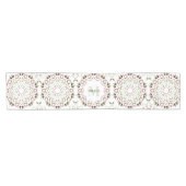 レッドグリーンクリスマステクラシックーブルカスタム ショートテーブルランナー (横)