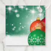 レッドグリーンクリスマスバウブスウィンターワンダーランド フェイバータグ (裏面)