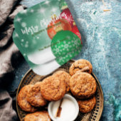 レッドグリーンクリスマスバウブスウィンターワンダーランド ペーパープレート