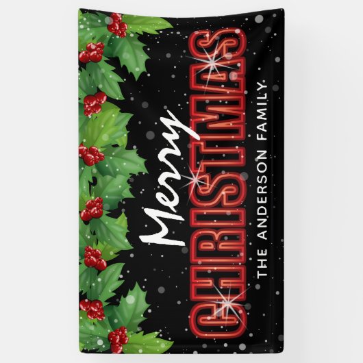 レッドグリーンクリスマスパーティー 横断幕 (縦)