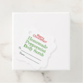 レッドグリーンクリスマスペパーミント体スクラブスパ フェイバータグ (インサイチュ)