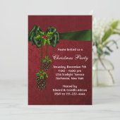 レッドグリーンクリスマスホリデーパーティー 招待状 (スタンド正面)