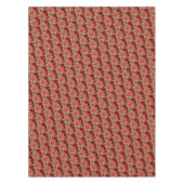 レッドグリーンクリスマスホリデーポインセチア植物学 テーブルクロス (正面)