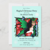 レッドグリーンクリスマス至妖精 招待状 (正面)