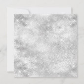 レッドグリーンシルバースパークルリースクリスマスパーティー 招待状 (裏面)