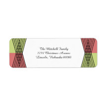 レッドグリーンデカラフルコ住所 シール