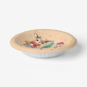 レッドグリーントナディアサンタメリークリスマスパーティー ペーパーボウル (傾斜あり)