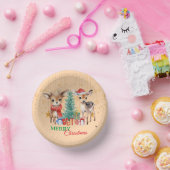 レッドグリーントナディアサンタメリークリスマスパーティー ペーパーボウル (パーティー)