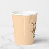 レッドグリーントナディアサンタメリークリスマスパーティー 紙コップ (右)