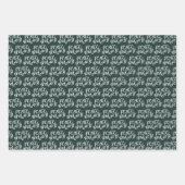 レッドグリーンピースとジョイウィンターホリデーラッピングパ ラッピングペーパーシート (正面3)