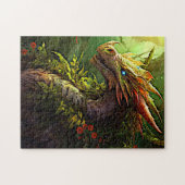 レッドグリーンフォレストドラゴン ジグソーパズル (横)