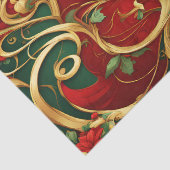 レッドグリーンフローラクリスマスホリデーティッシュペーパー 薄葉紙 (詳細)