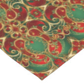 レッドグリーンフローラホリデーテーブルクロス テーブルクロス (アングル)