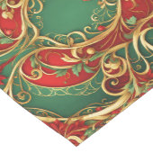 レッドグリーンフローラホリデーテーブルランナー ミディアムテーブルランナー (コーナー)