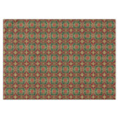 レッドグリーンフローラ装飾ホリデーテーブルクロス テーブルクロス (正面(横))