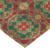 レッドグリーンフローラ装飾ホリデーテーブルクロス テーブルクロス (アングル)