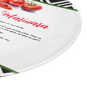 レッドグリーンブラックイタリアンノンナカスタムレシピ カッティングボード (角)