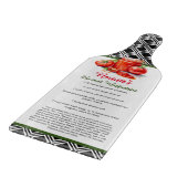 レッドグリーンブラックイタリアンノンナカスタムレシピ カッティングボード (角)