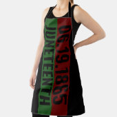 レッドグリーンブラックパンアフリカ6月19日6月19日 エプロン (インサイチュ)