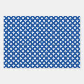 レッドグリーンブルーテニスボールパターン誕生日 ラッピングペーパーシート (正面3)